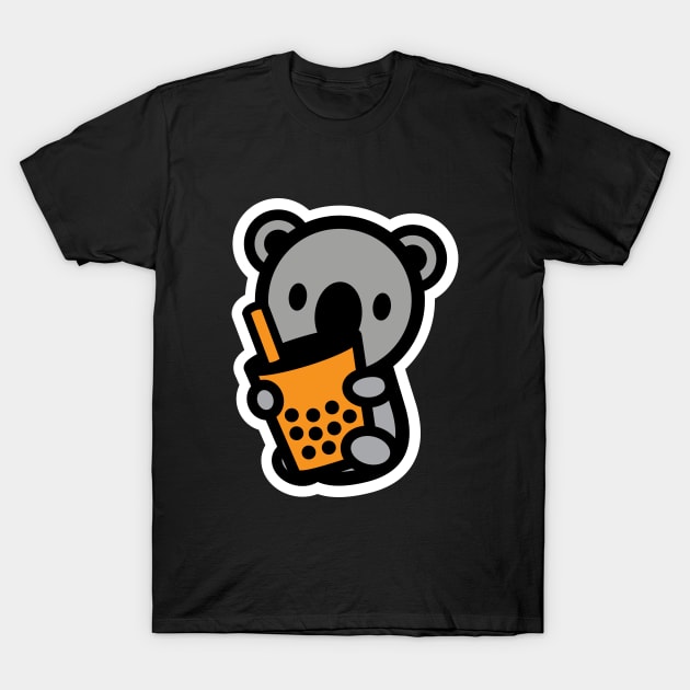 Koala Bear Bubble Thai Milk Tea Boba Pearl Drink Animal Love Bambu Brand T-Shirt by Bambu